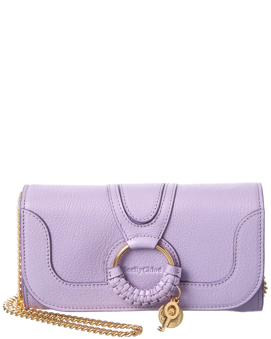 See By Chloé Hana Leather Crossbody In Purple