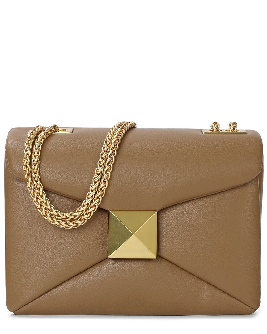 Tiffany & Fred Paris Smooth Leather Shoulder Bag In Brown