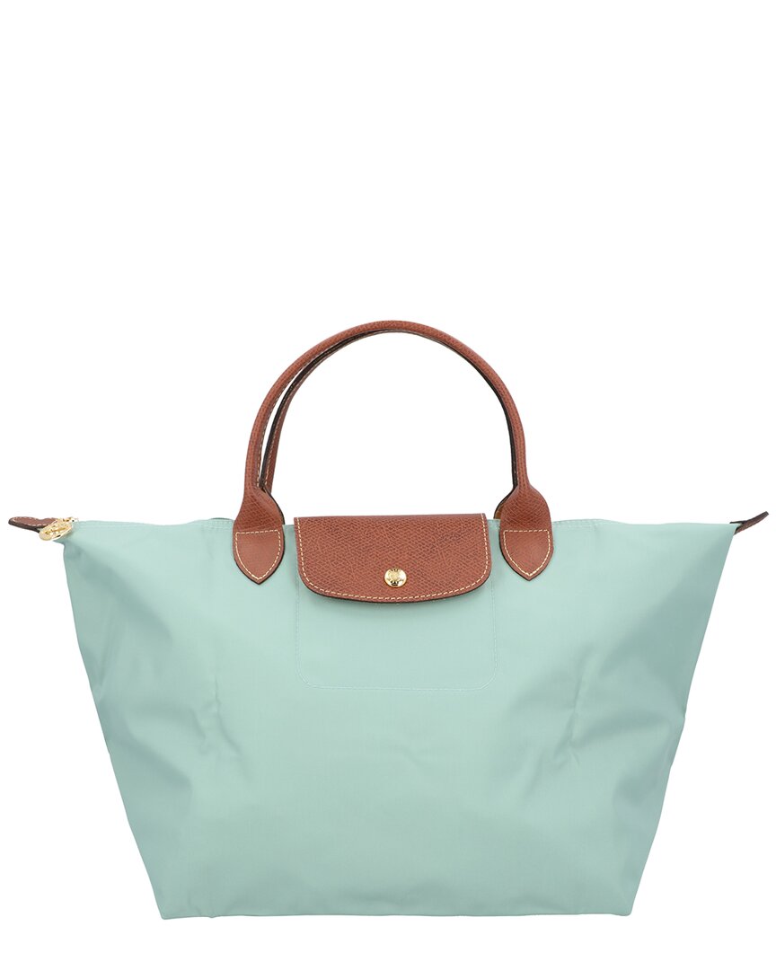 Longchamp Le Pliage Original Medium Canvas Handbag In Green