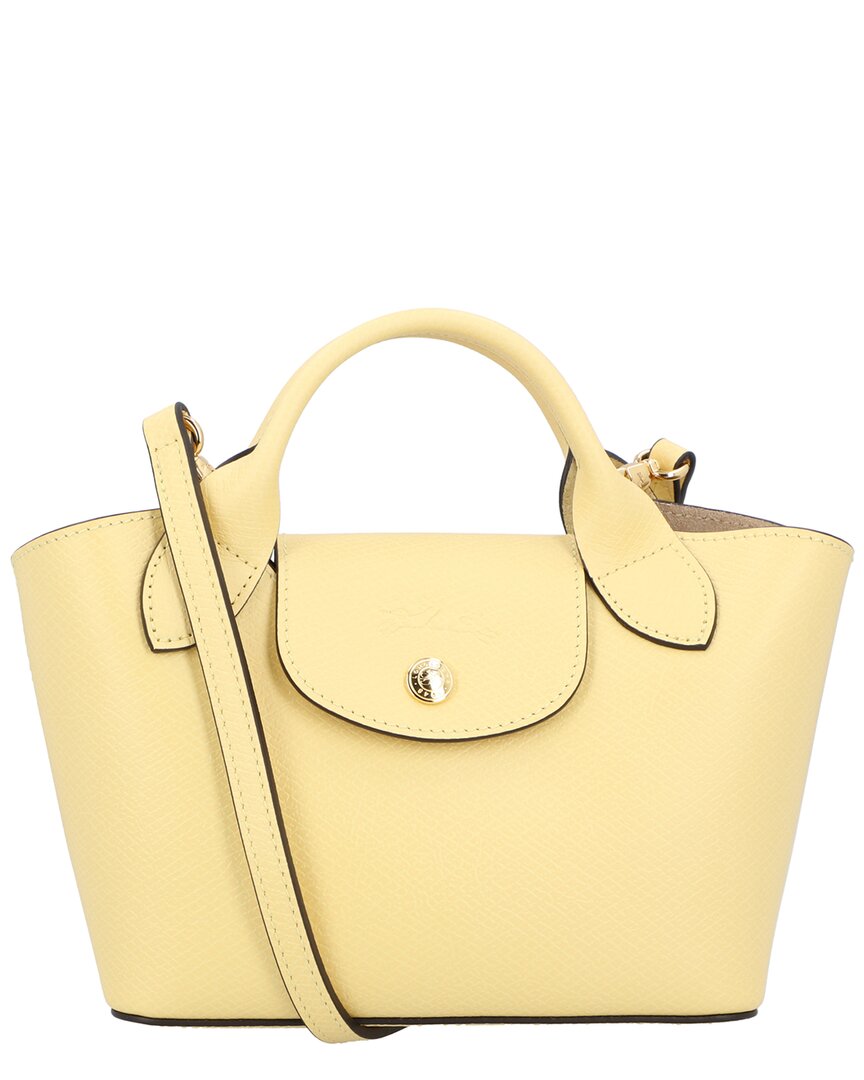 Longchamp Épure Xs Leather Tote In Yellow