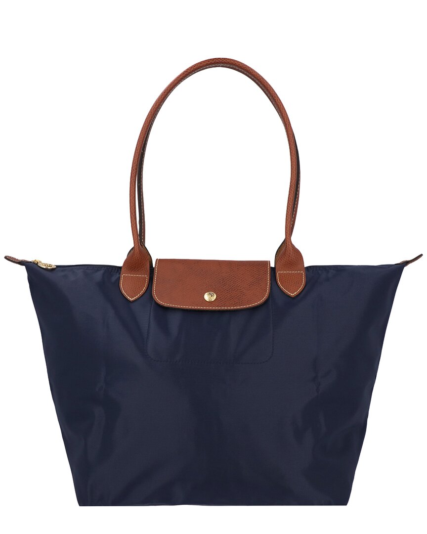 Longchamp Le Pliage Large Shoulder Tote Bag In White