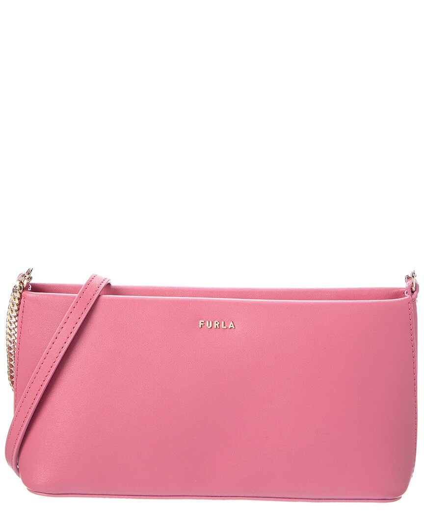 Furla Classic Mini Leather Crossbody In Pink
