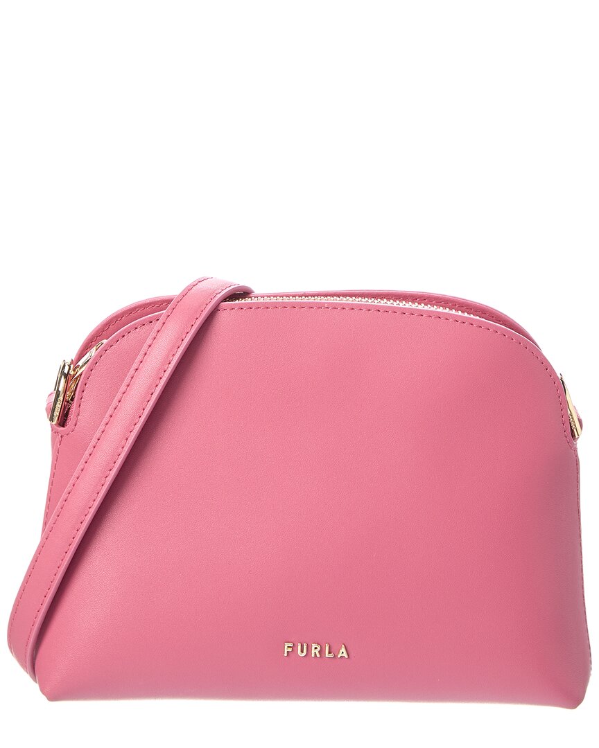 Furla Zelda Mini Leather Crossbody In Pink
