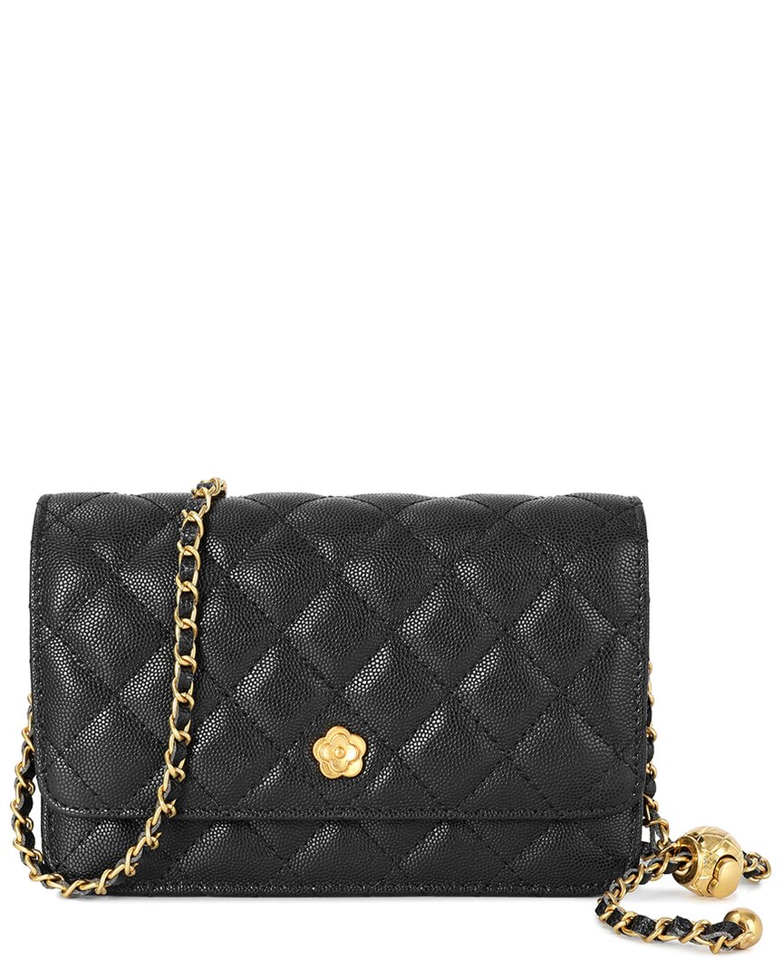 TIFFANY & FRED PARIS TIFFANY & FRED PARIS QUILTED CAVIAR LEATHER CROSSBODY 