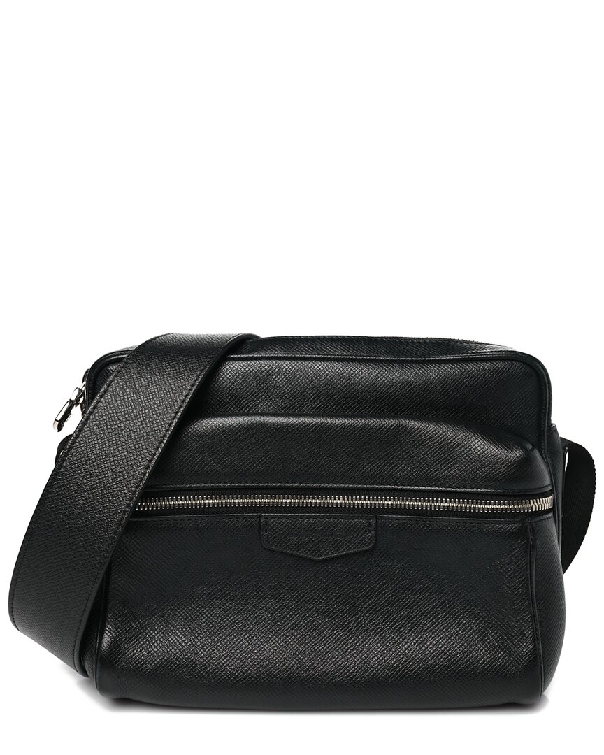 Pre-owned Louis Vuitton Black Taiga Coated Canvas Taiga Outdoor Messenger Pm (authentic  Pre-loved)