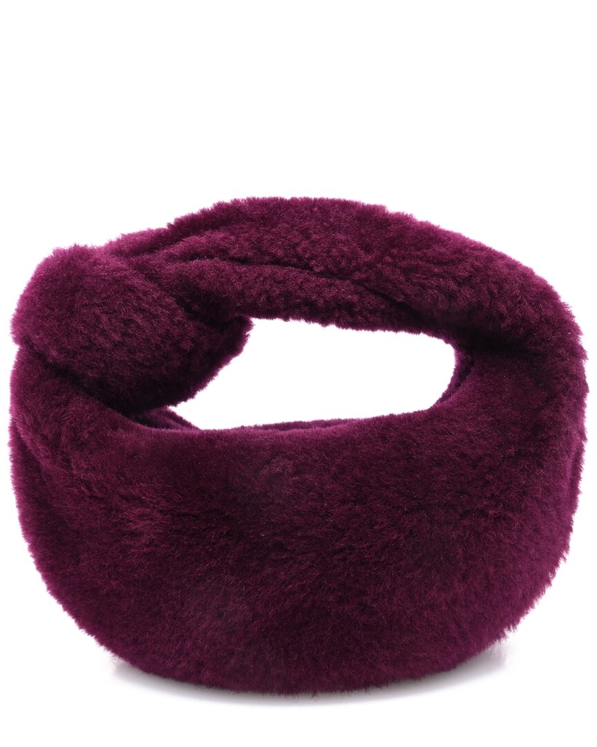 Bottega Veneta Purple Shearling Mini Jodie (authentic Pre-loved)