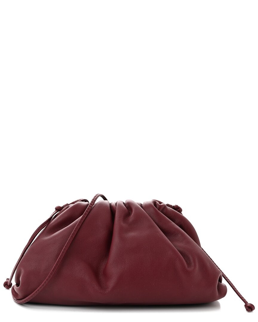 Bottega Veneta Bordeaux Butter Calfskin Leather The Mini Pouch (authentic Pre-  Loved)
