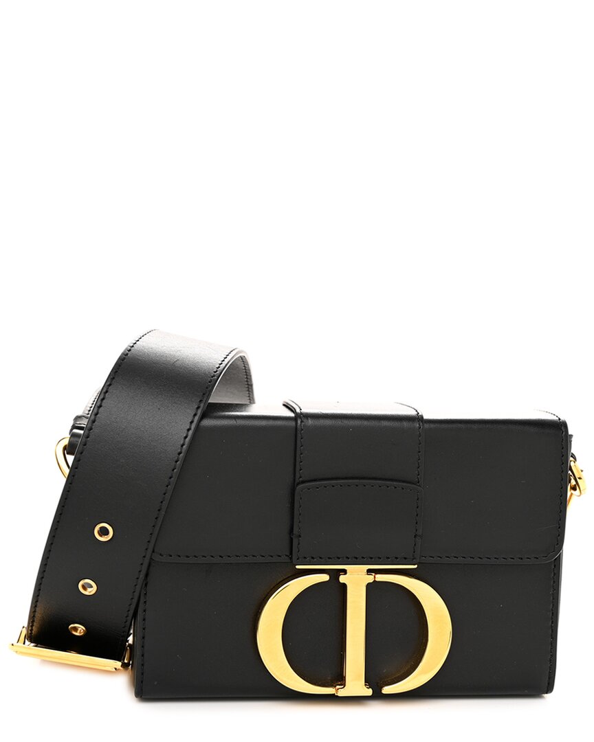 Dior Black Box Calf Leather Box 30 Montaigne Box Bag (authentic Pre-loved)