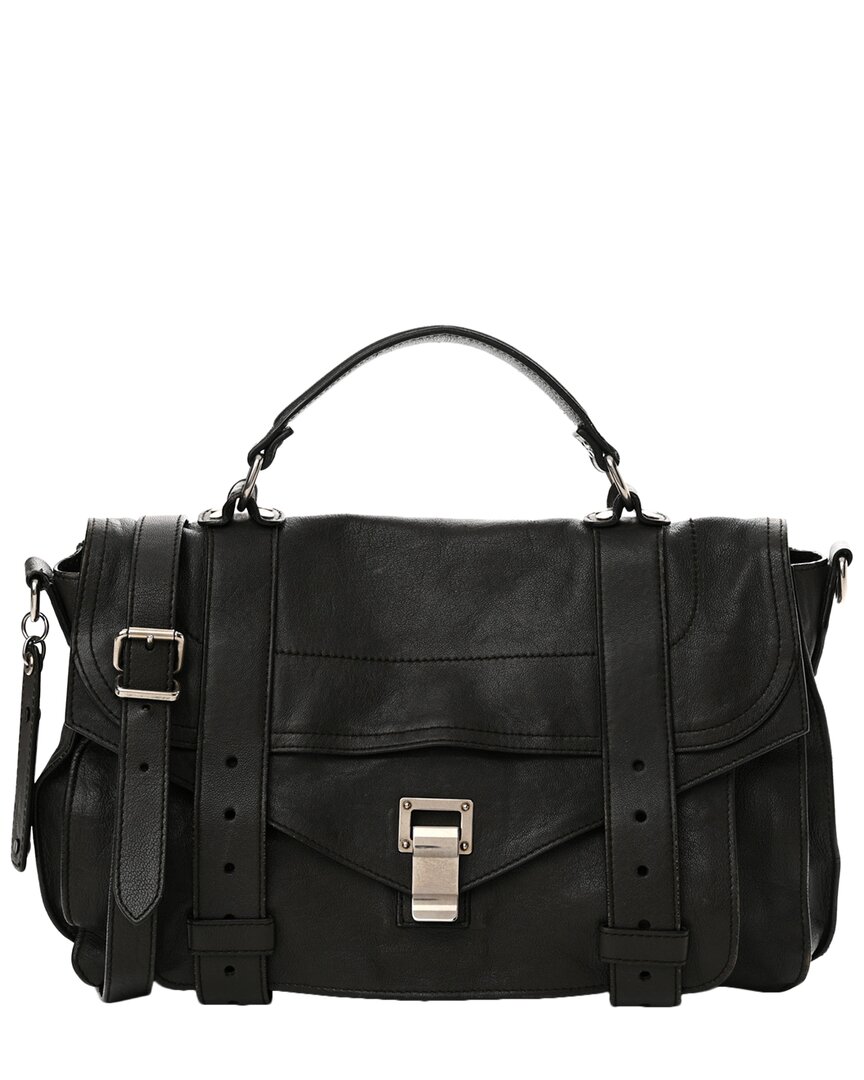 Proenza Schouler Chocolate Lambskin Leather Medium Ps1 Satchel (authentic Pre- Loved)