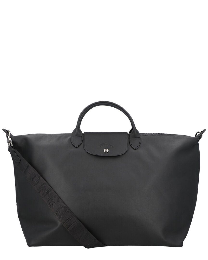 Longchamp Le Pliage Xtra Leather Tote In Black