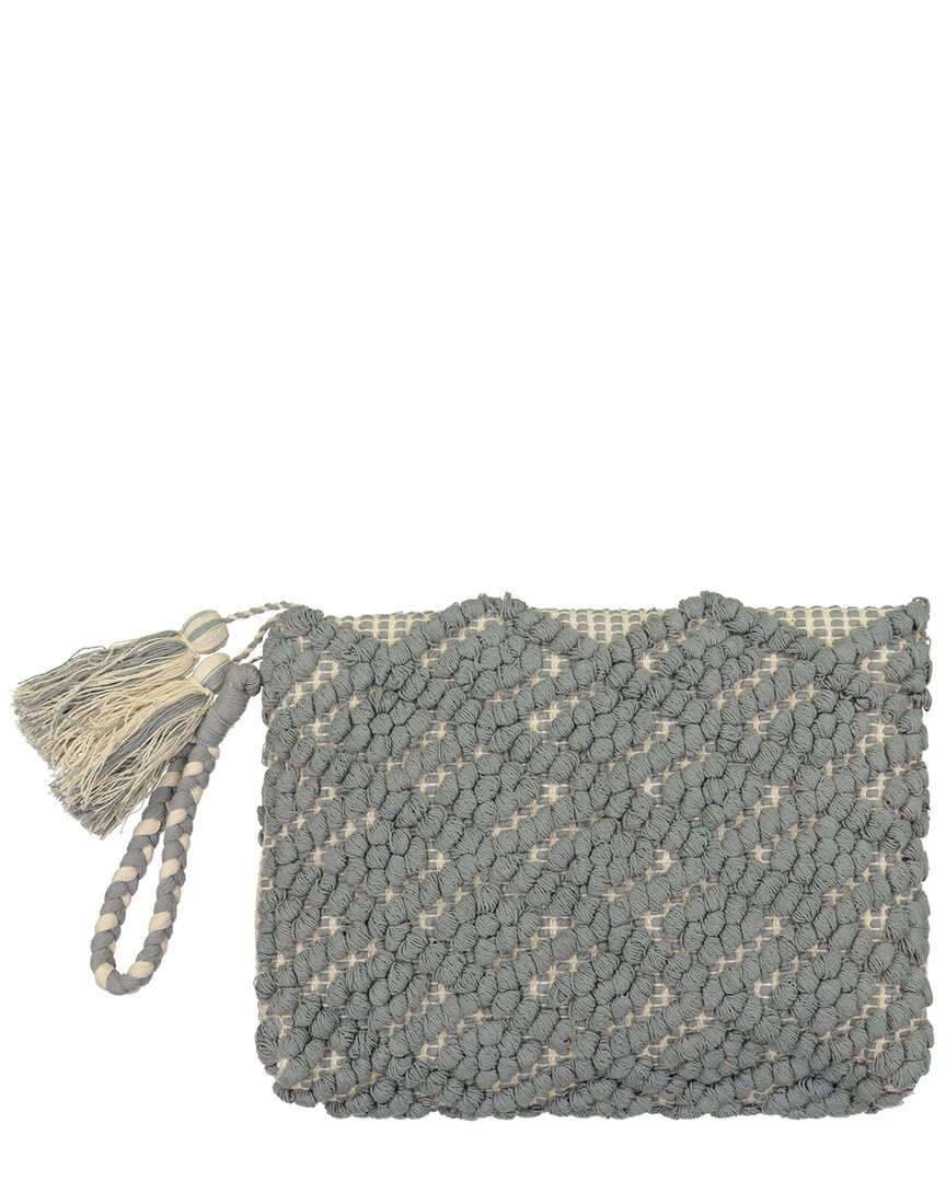 Guadalupe Santorini Clutch In Gray