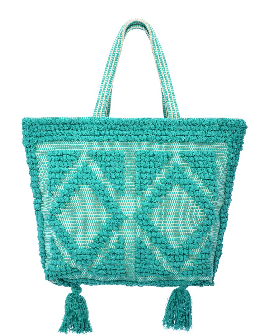 Guadalupe Ibiza Tassel Tote In Blue