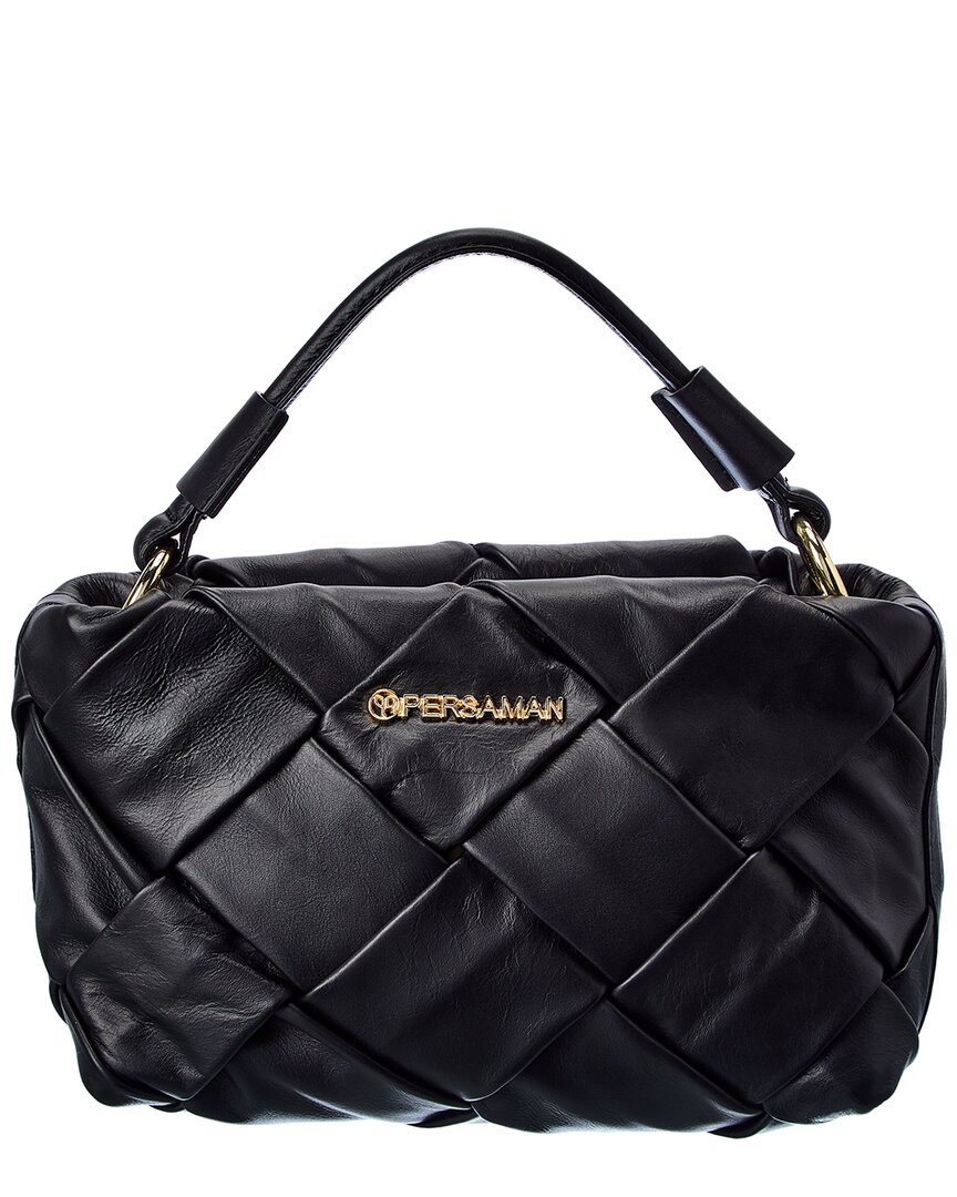 Persaman New York Aimee Quilted Leather Shoulder Bag In Black