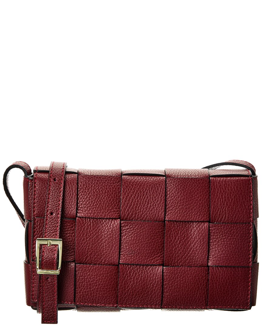 Persaman New York Aimee Quilted Leather Shoulder Bag In Red