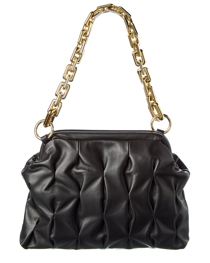 Persaman New York Bell Quilted Leather Crossbody In Black