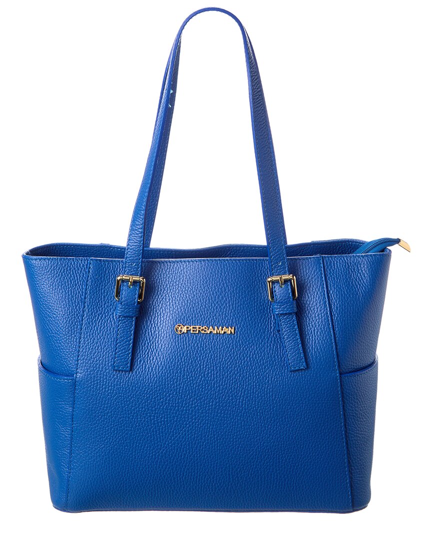 PERSAMAN NEW YORK ANGELINE LEATHER TOTE