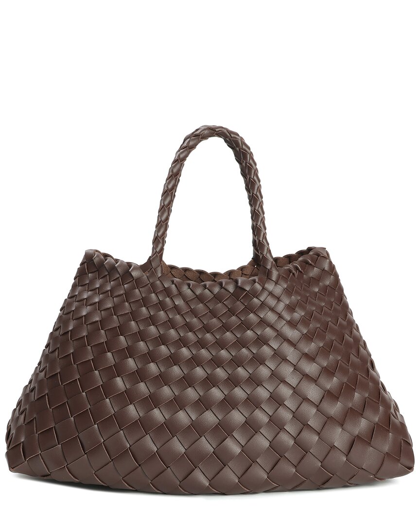 Tiffany & Fred Paris Tiffany & Fred Hand-woven Leather Tote In Brown