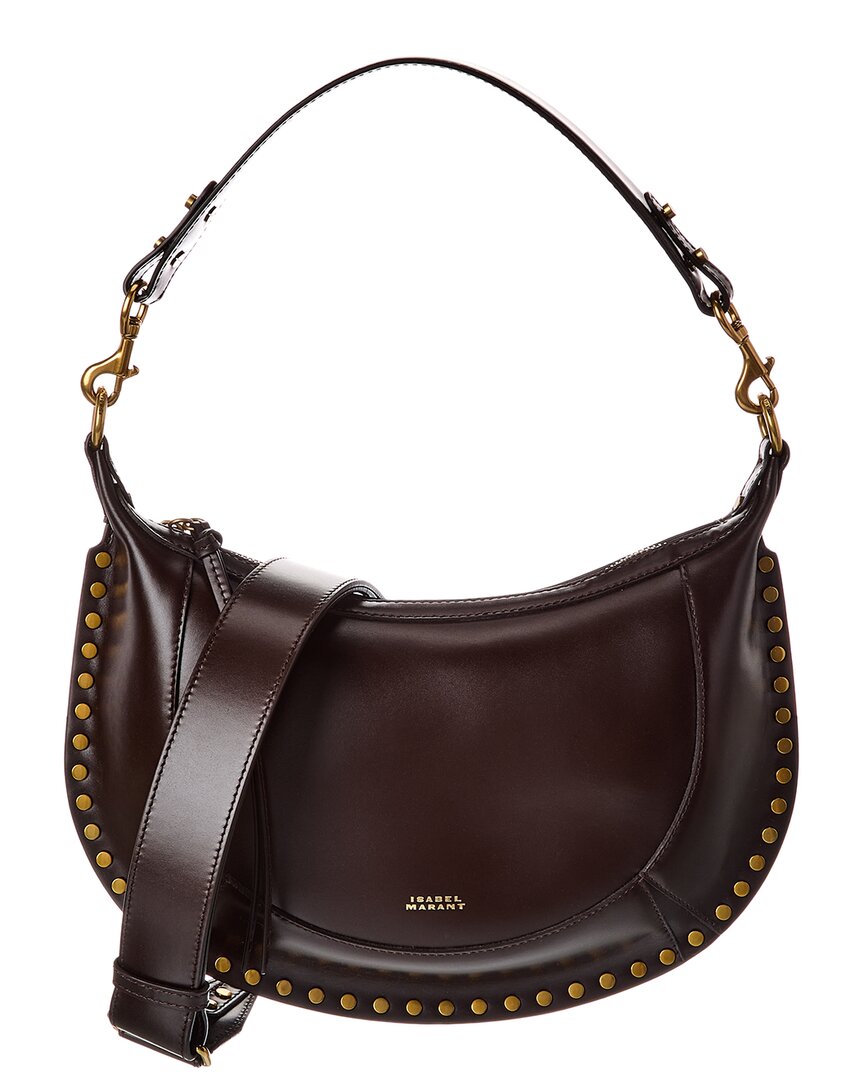 Isabel Marant Naoko Leather Hobo Bag In Brown