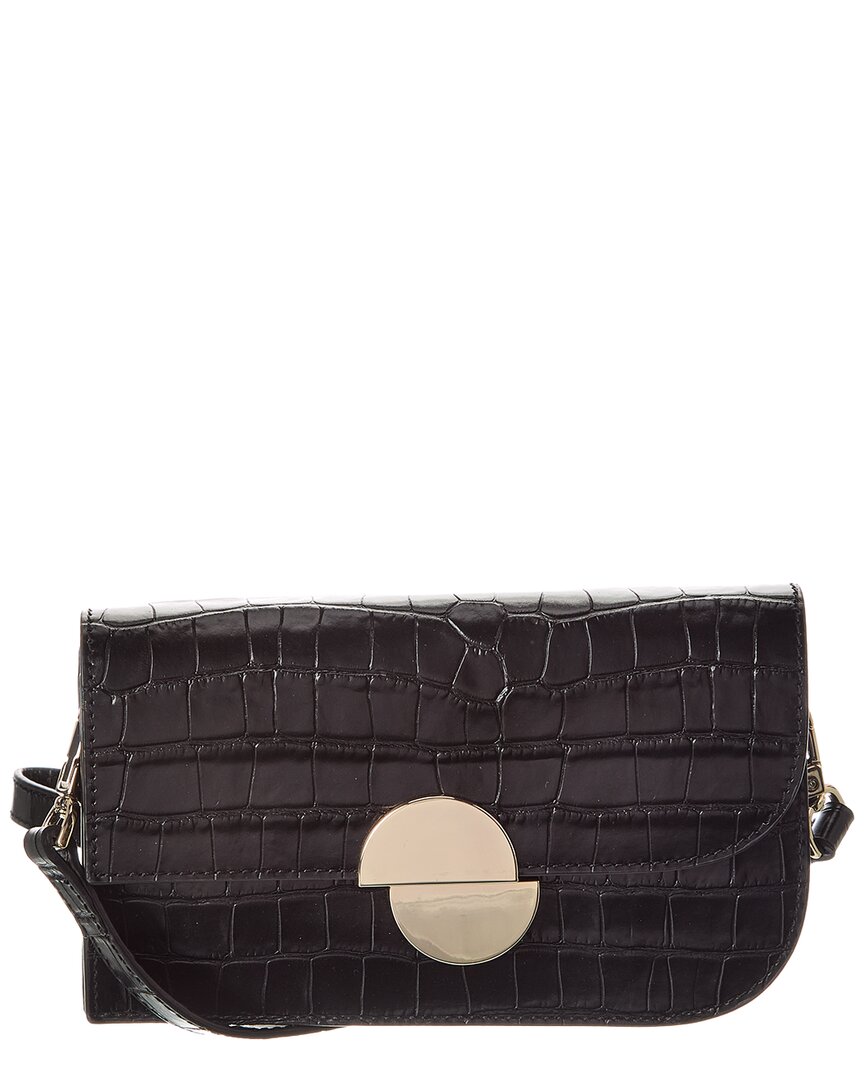 Jason Wu Orbit Croc-embossed Leather Sling Bag In Black