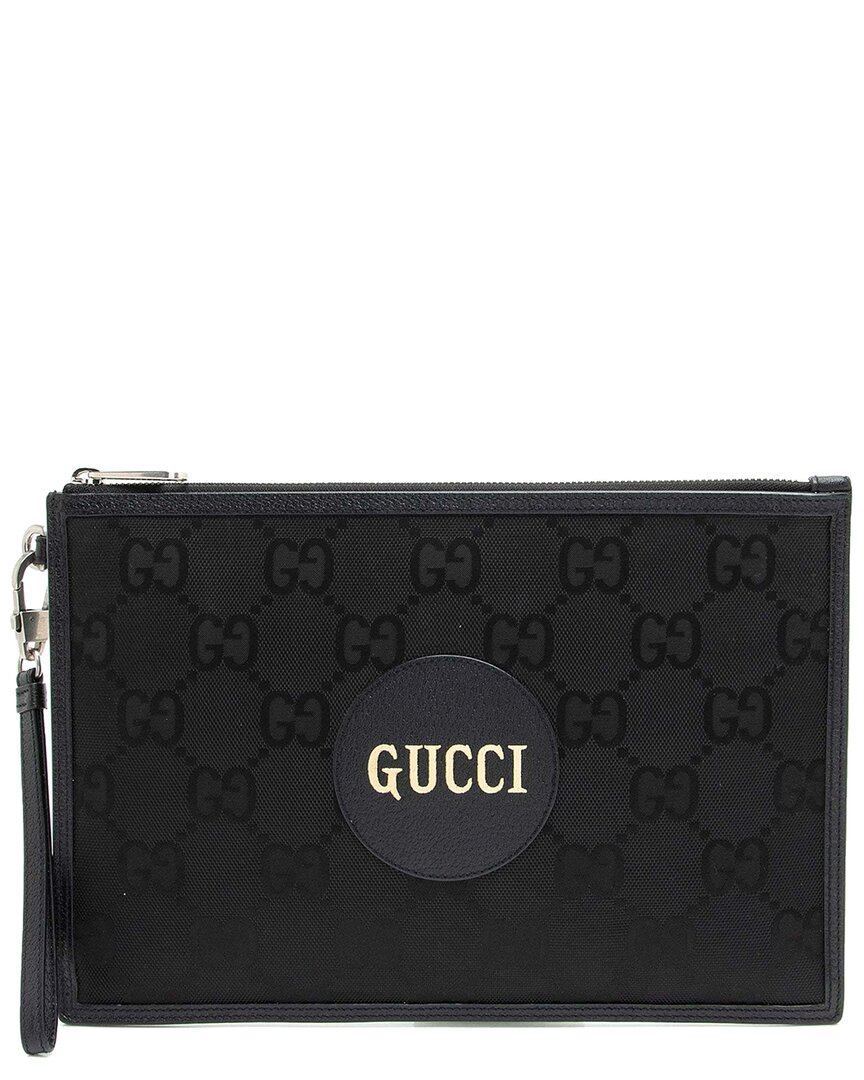 Gucci Black Gg Econyl Off The Grid Long Pouch (authentic Pre-loved)