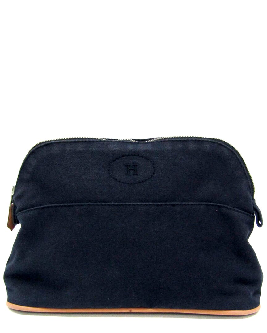 Pre-owned Hermes Hermès Navy Cotton Bolide (authentic )