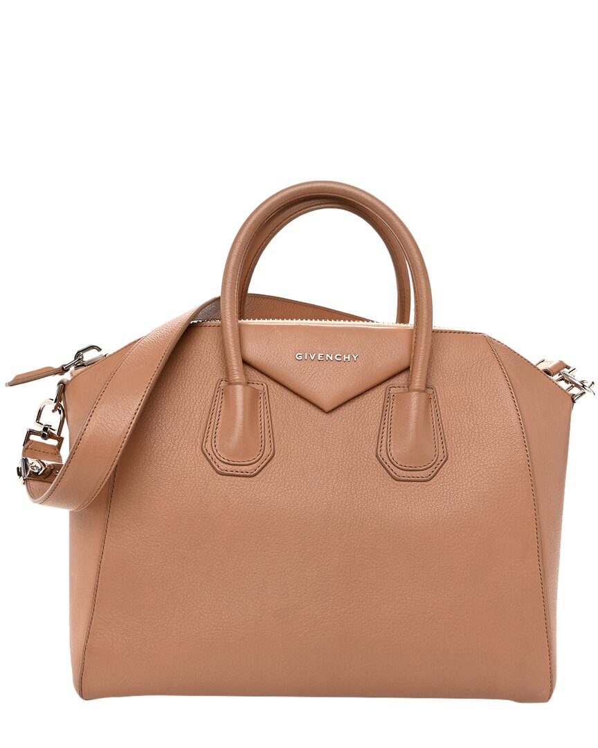 Givenchy Beige Goatskin Leather Sugar Mini Antigona (authentic Pre-loved)
