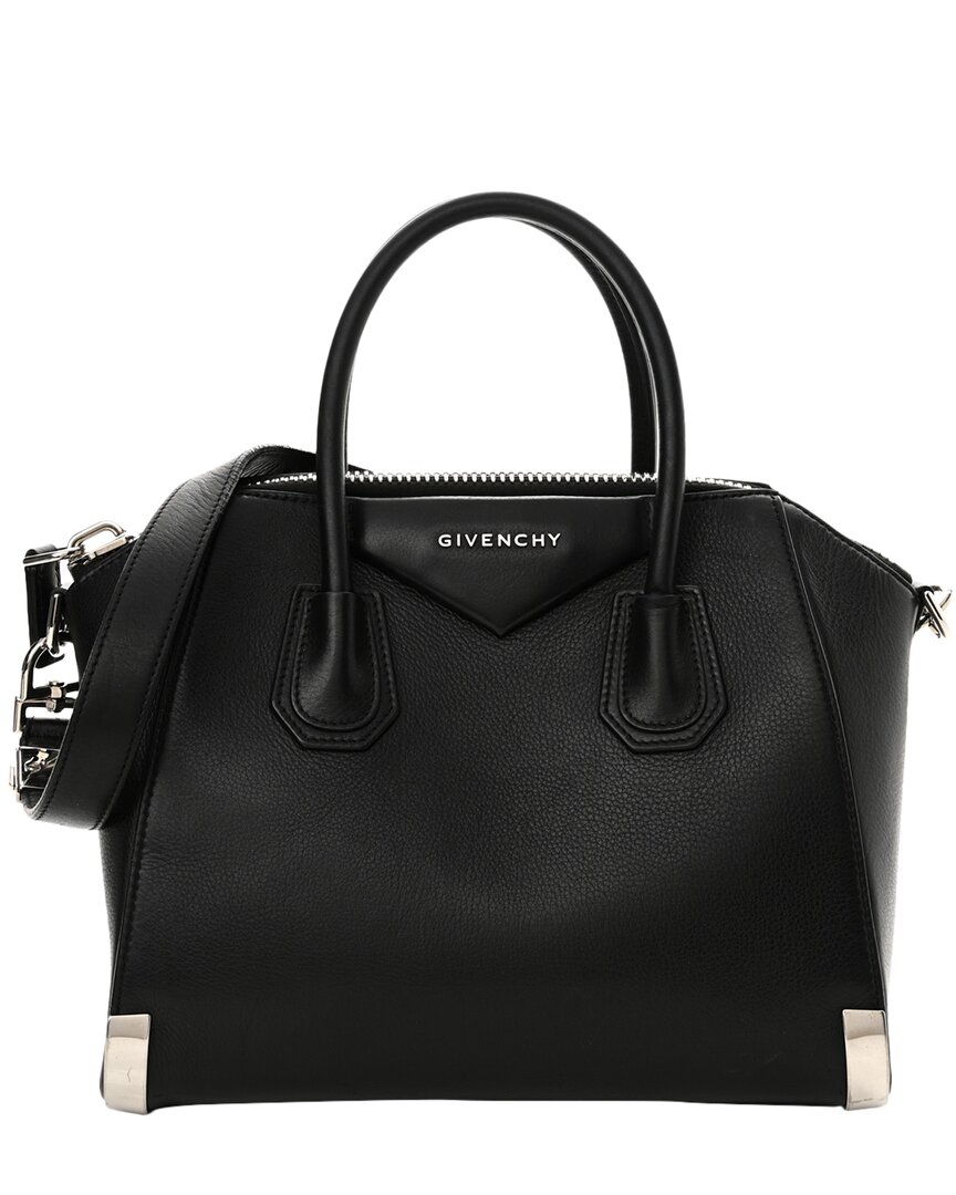 Givenchy Black Calfskin Leather Shiny Lord Mini Antigona (authentic Pre-loved)