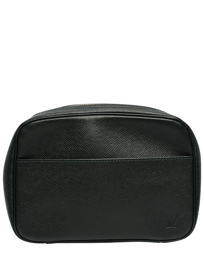 Pre-owned Louis Vuitton Epicea Taiga Leather Toiletry Pouch Pm (authentic Pre-loved)