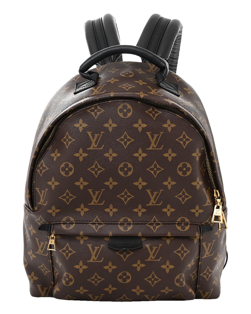 Pre-owned Louis Vuitton Brown Monogram Coated Canvas Palm Springs Backpack Pm (authentic Pre-loved)