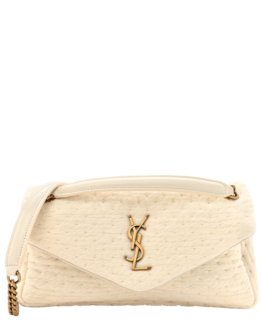 Saint Laurent White Organza Small Calypso (authentic Pre-loved)
