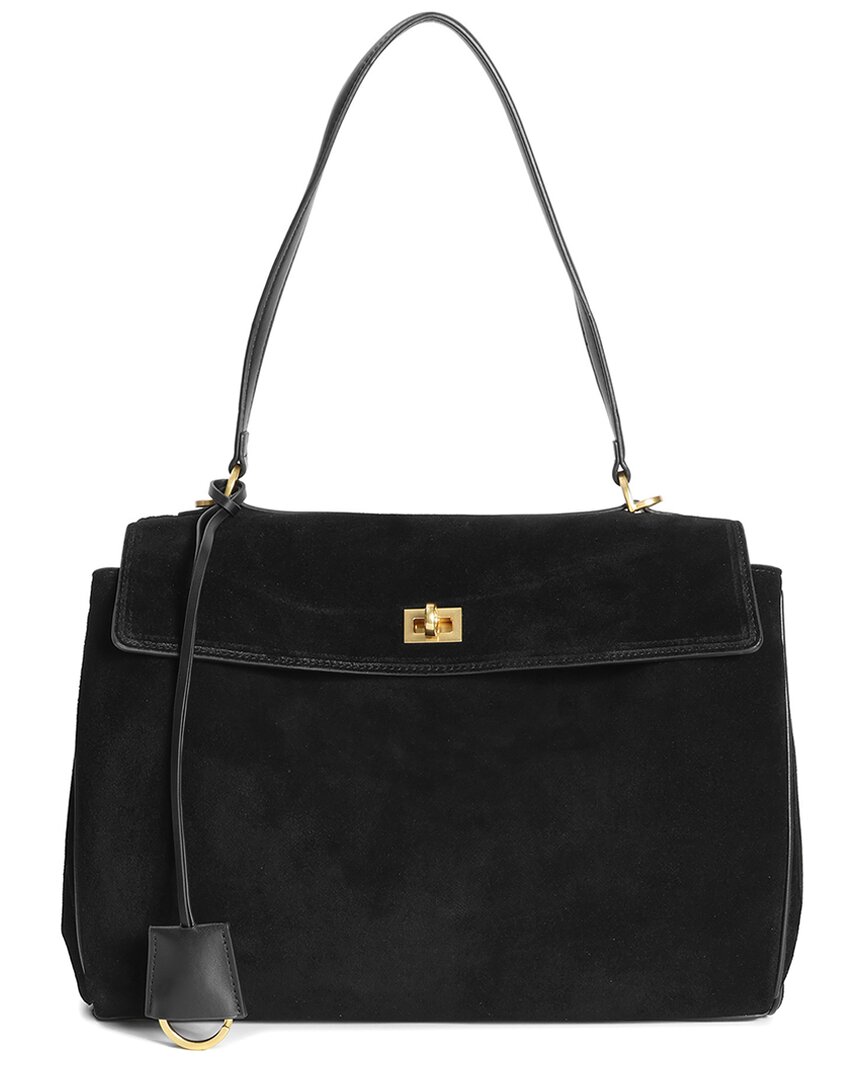 Tiffany & Fred Paris Suede Top Handle Tote With Go