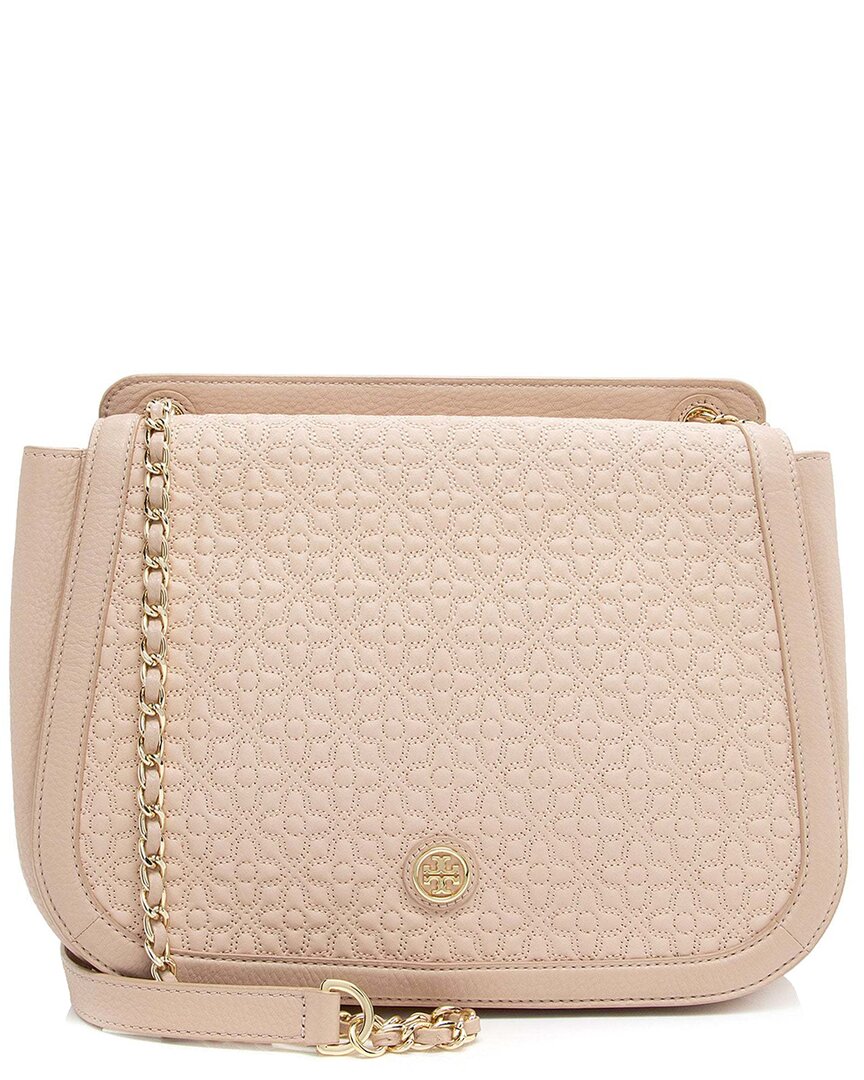 Tory Burch Brown Quilted Leather Bryant Flap Bag (authentic Pre-loved)