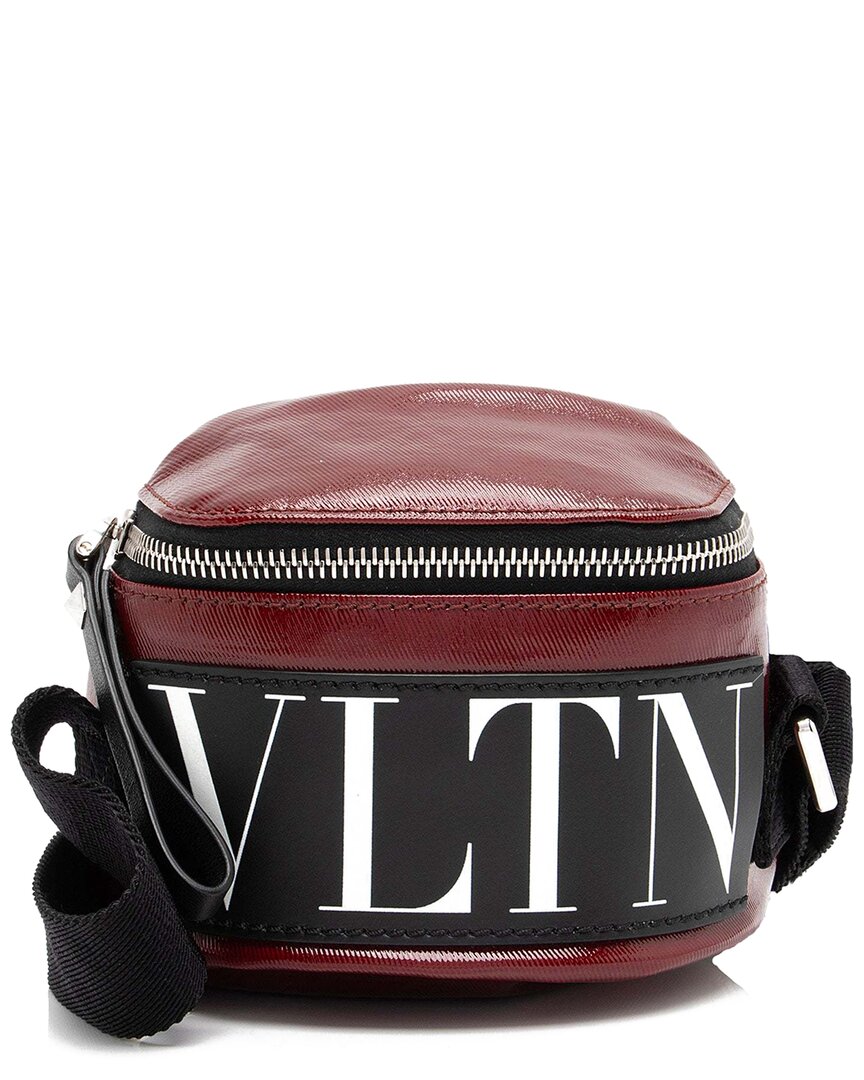 Valentino Black Canvas Vltn Crossbody (authentic Pre-loved)