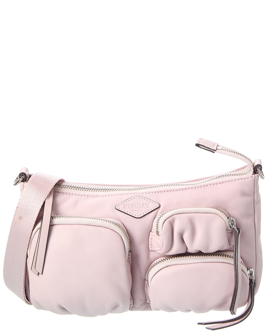 Mz Wallace Chelsea Petite Shoulder Bag In Pink