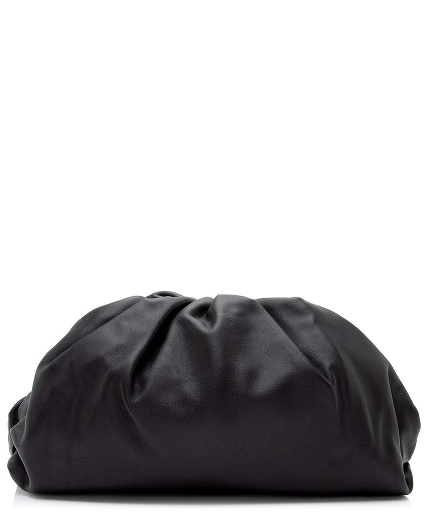 Bottega Veneta Black Calfskin The Pouch Clutch (authentic Pre-loved)