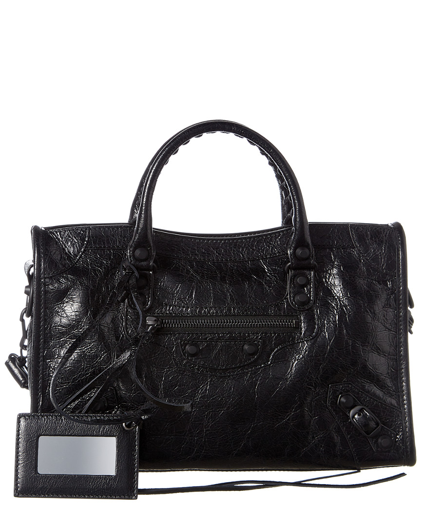 balenciaga classic city small leather shoulder bag