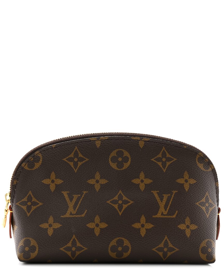 Pre-owned Louis Vuitton Brown Monogram Coated Canvas Cosmetic Pouch Gm (authentic Pre- Loved)
