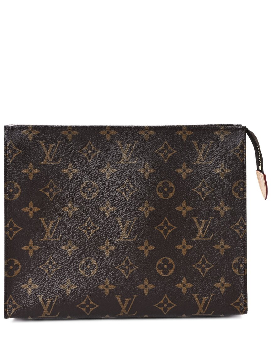Pre-owned Louis Vuitton Brown Monogram Coated Canvas Toiletry Pouch 26 (authentic Pre-  Loved)