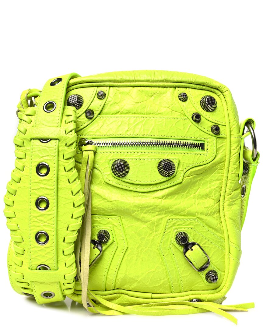 Balenciaga Yellow Agneau Arena Leather Le Cagole Crossbody Bag (authentic Pre-  Loved) In Yellow