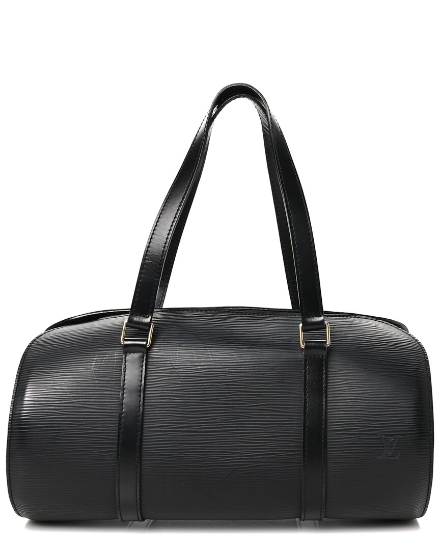 Pre-owned Louis Vuitton Black Epi Leather Soufflot With Pouch (authentic Pre-loved)