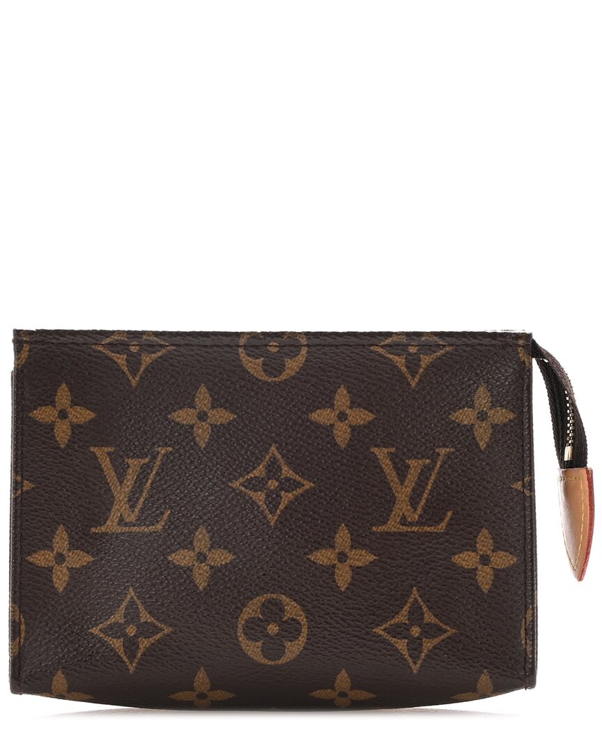 Pre-owned Louis Vuitton Brown Monogram Coated Canvas Toiletry Pouch 15 (authentic Pre-  Loved)