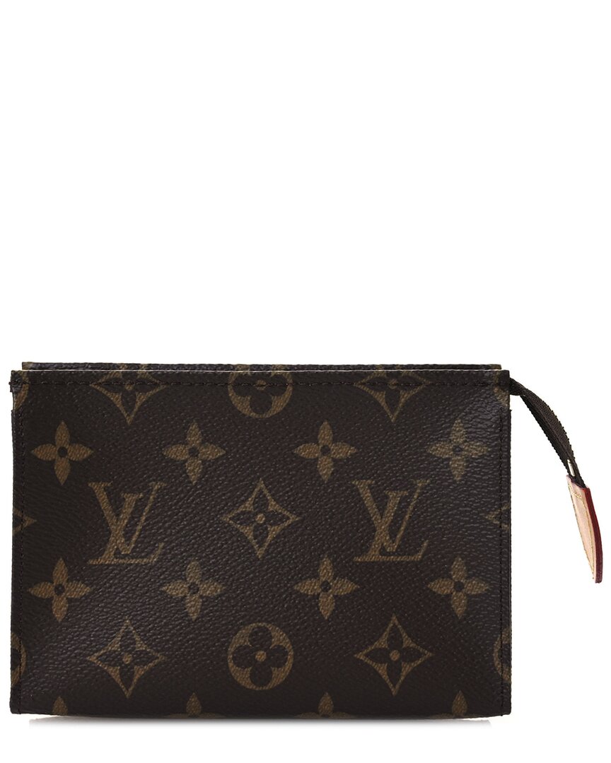 Pre-owned Louis Vuitton Brown Monogram Coated Canvas Toiletry Pouch 19 (authentic Pre- Loved)