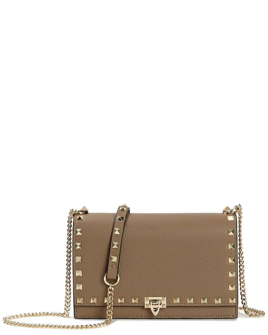 Tiffany & Fred Paris Studded Fold-over Leather Clutch