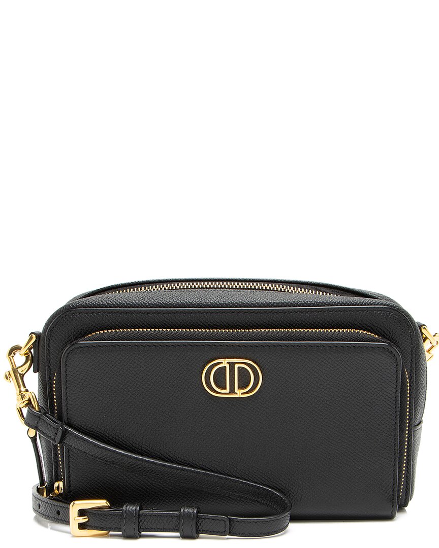 Dior Blue Leather Caro Double Pouch Crossbody (authentic Pre-loved)