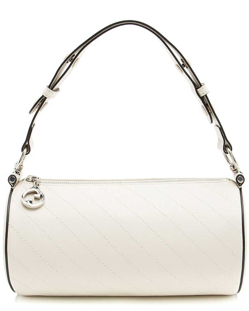Gucci White Leather Blondie Small Barrel Bag (authentic Pre-loved)