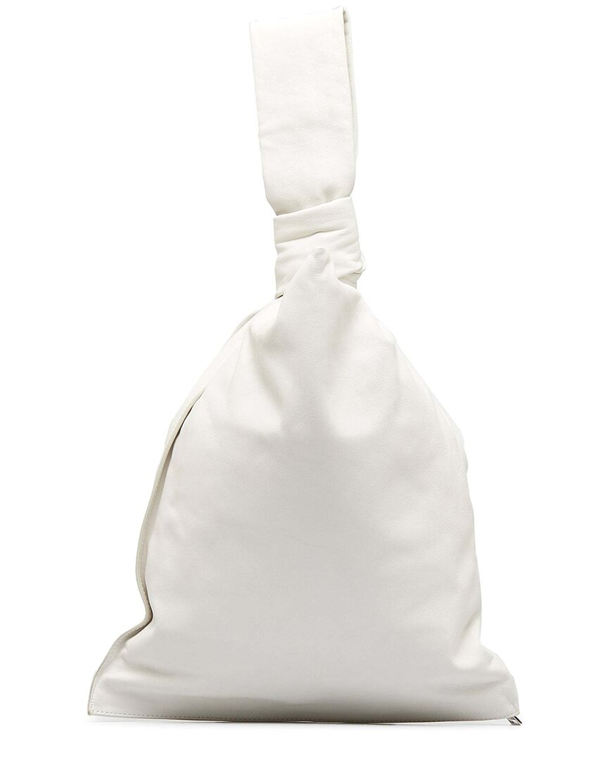 Bottega Veneta White Leather The Twist (authentic Pre-loved) In White