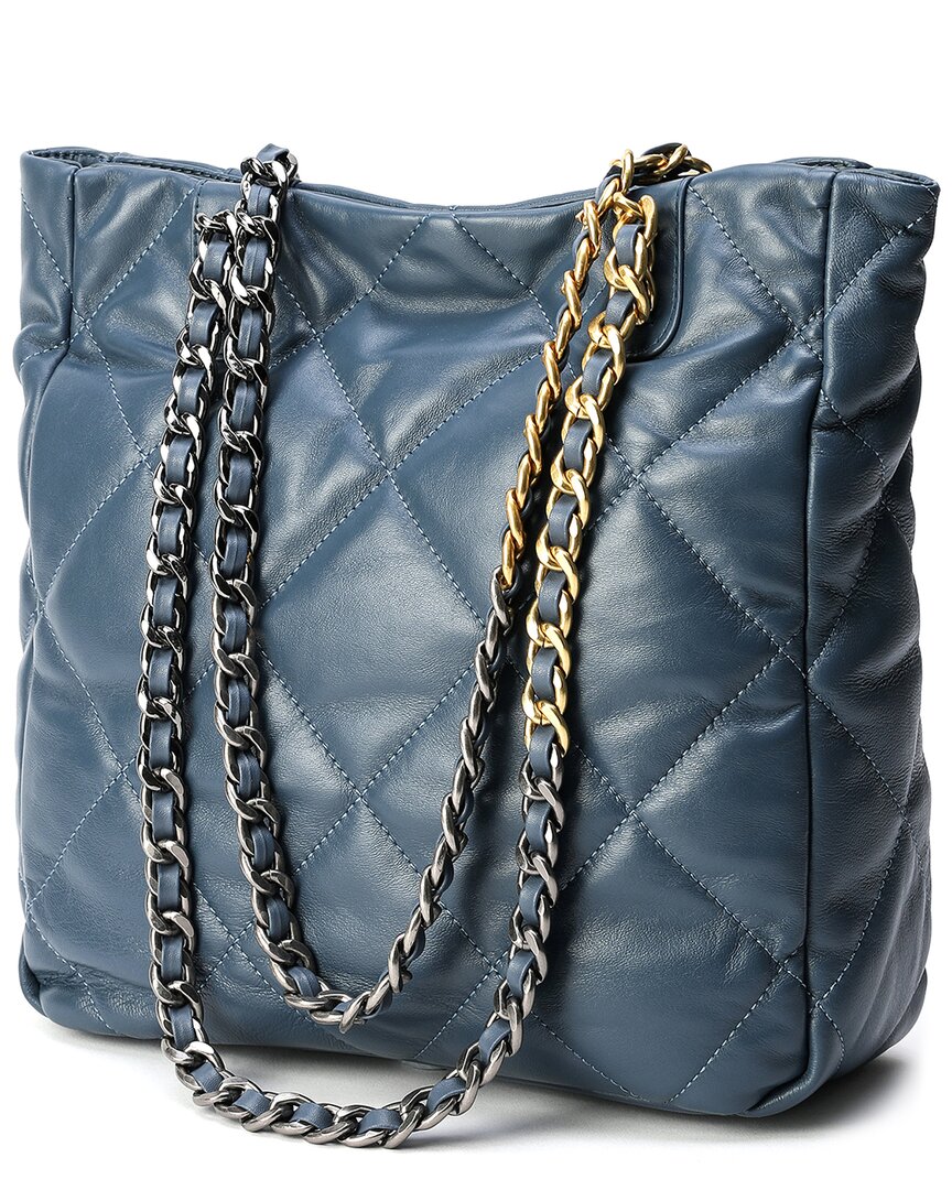 TIFFANY & FRED TIFFANY & FRED PARIS QUILTED LEATHER TOTE