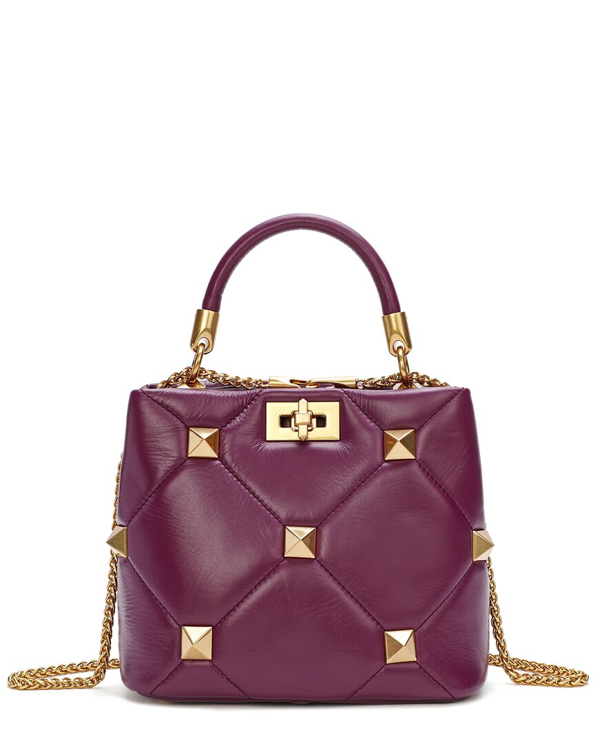 Shop Tiffany & Fred Paris Quilted & Studded Leather Top Handle Shoulder Bag