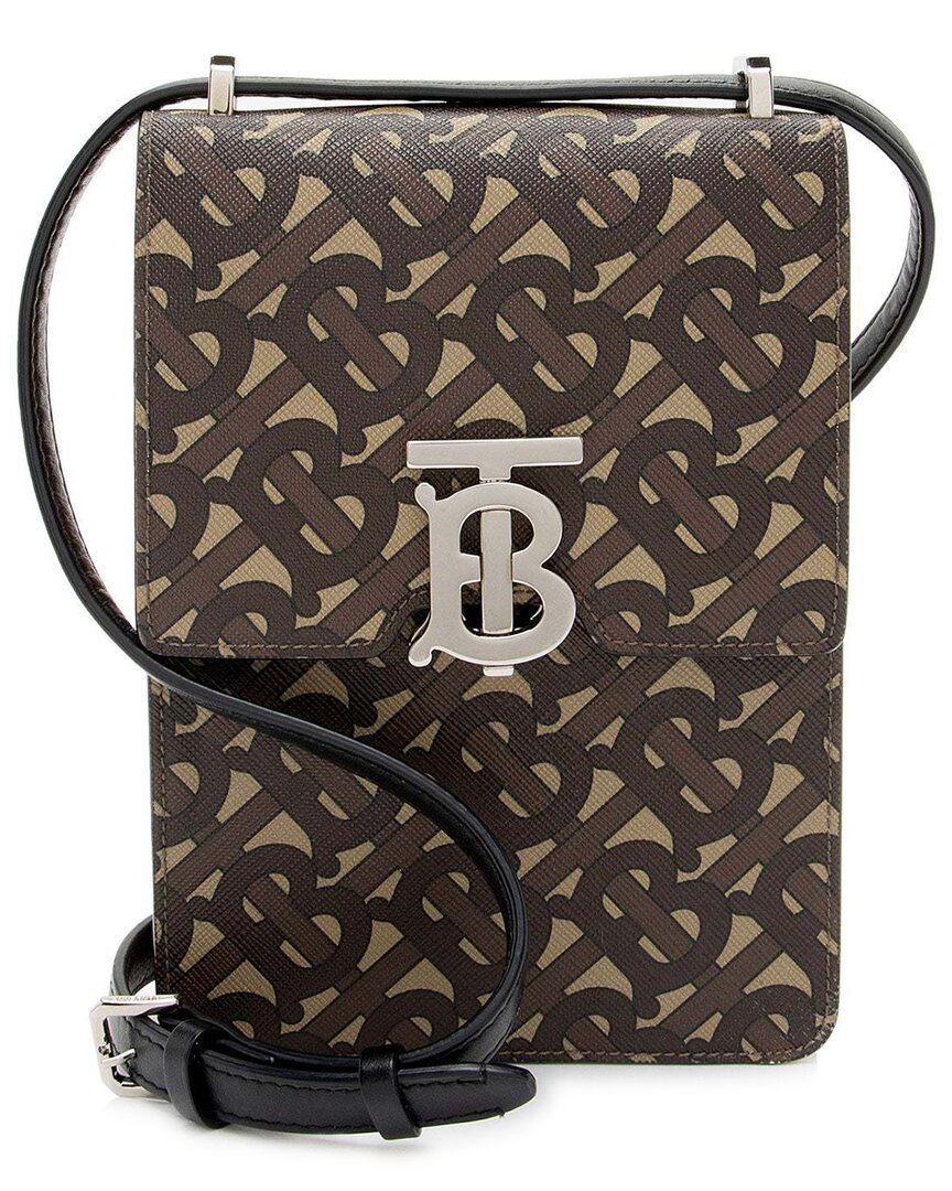 Burberry Multicolor E-canvas Tb Monogram Robin Mini Messenger (authentic Pre-  Loved)
