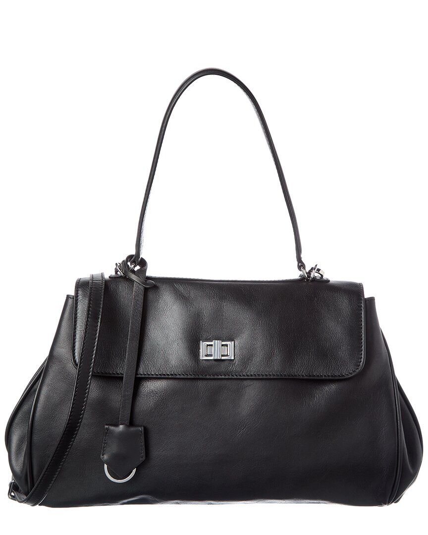 Walter Baker Billie Leather Satchel In Black